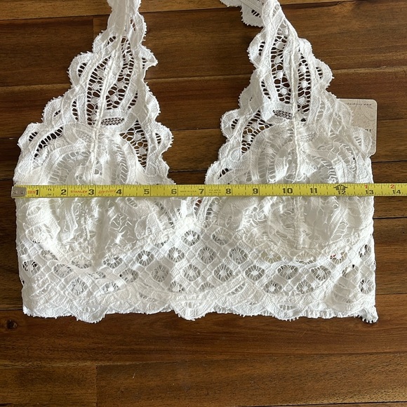 Free People Adella Lace Halter Bralette Ivory - Picture 6 of 12